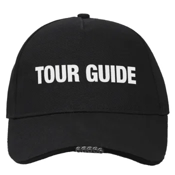 Tour Guide, Καπέλο Εργασίας & Δραστηριοτήτων με LED Φως - Ιδανικό για Νύχτα & Χαμηλό Φωτισμό (100% ΒΑΜΒΑΚΕΡΟ, ΕΝΗΛΙΚΩΝ, UNISEX)