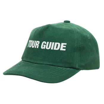 Tour Guide, Καπέλο παιδικό Baseball, 100% Βαμβακερό Drill, ΠΡΑΣΙΝΟ (ΒΑΜΒΑΚΕΡΟ, ΠΑΙΔΙΚΟ, ONE SIZE)