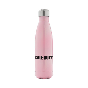 Call of Duty, Metal mug thermos Pink Iridiscent (Stainless steel), double wall, 500ml
