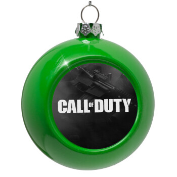Call of Duty, Green Christmas tree ornament bauble 8cm