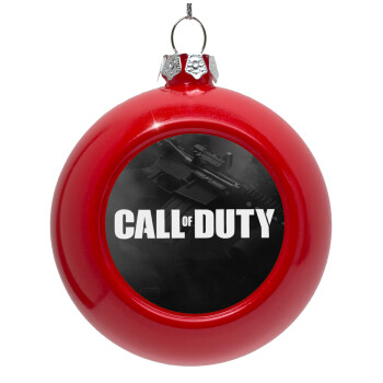 Call of Duty, Red Christmas tree ornament bauble 8cm