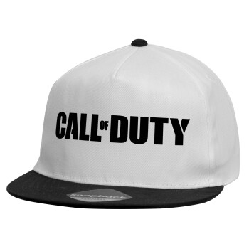 Call of Duty, Καπέλο παιδικό Snapback, 100% Βαμβακερό, Λευκό