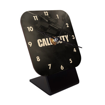 Call of Duty, Quartz Table clock in natural wood (10cm)