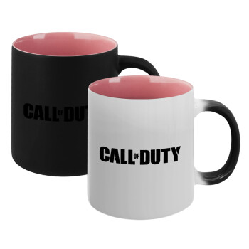 Call of Duty, Κούπα Μαγική εσωτερικό ΡΟΖ, κεραμική 330ml που αλλάζει χρώμα με το ζεστό ρόφημα (1 τεμάχιο)