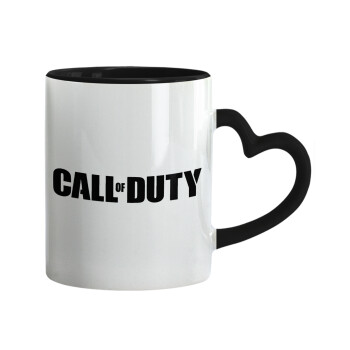 Call of Duty, Mug heart black handle, ceramic, 330ml