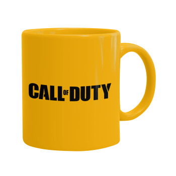 Call of Duty, Ceramic coffee mug yellow, 330ml (1pcs)