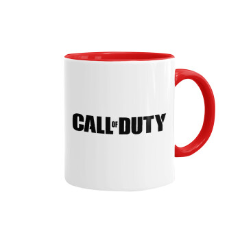 Call of Duty, Κούπα χρωματιστή κόκκινη, κεραμική, 330ml