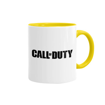 Call of Duty, Κούπα χρωματιστή κίτρινη, κεραμική, 330ml