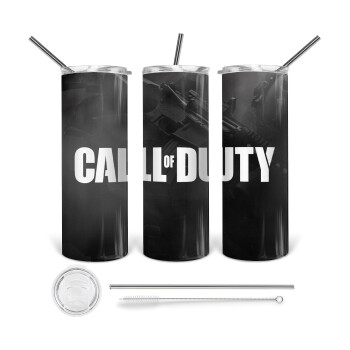 Call of Duty, 360 Eco friendly stainless steel tumbler 600ml, with metal straw & cleaning brush