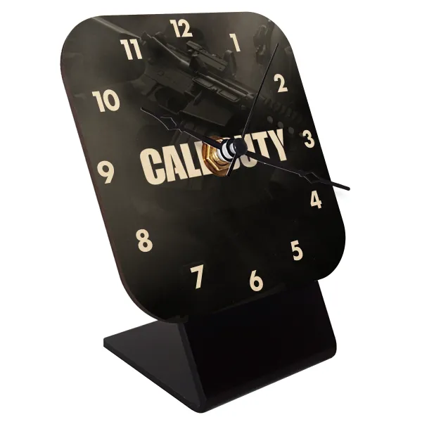 Call of Duty — Quartz Table clock in natural wood (10cm)