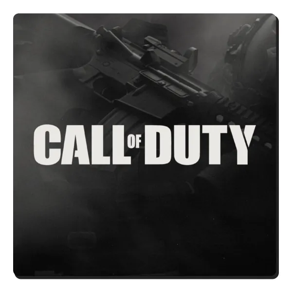 Call of Duty — Square wooden magnet, 6x6cm