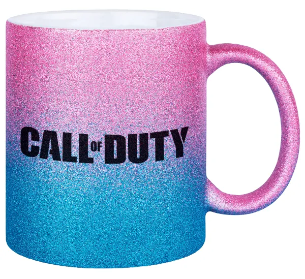 Call of Duty — Gold/blue glitter mug, ceramic, 330ml