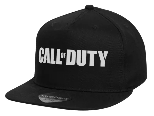 Call of Duty — Children's Flat Snapback Hat, Black (100% COTTON, CHILD, UNISEX, ONE SIZE)