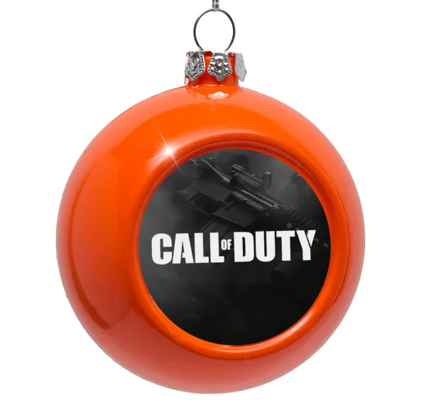 Call of Duty — Στολίδι Χριστουγεννιάτικη μπάλα δένδρου Πορτοκαλί 8cm