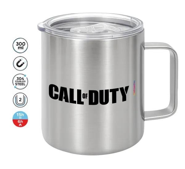 Call of Duty — Κούπα Ανοξείδωτη διπλού τοιχώματος 300ml με καπάκι διατήρησης θερμοκρασίας