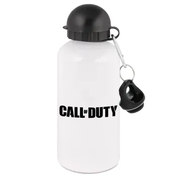 Call of Duty, Metal water bottle, White, aluminum 500ml