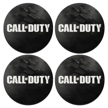 Call of Duty, SET of 4 round wooden coasters (9cm)