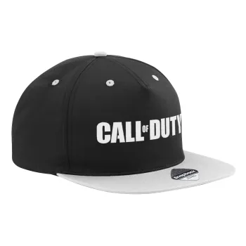 Call of Duty, Καπέλο Ενηλίκων Flat Snapback Μαύρο/Γκρι, (100% ΒΑΜΒΑΚΕΡΟ TWILL, ΕΝΗΛΙΚΩΝ, UNISEX, ONE SIZE)