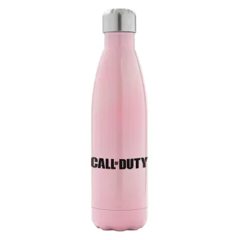 Call of Duty, Metal mug thermos Pink Iridiscent (Stainless steel), double wall, 500ml
