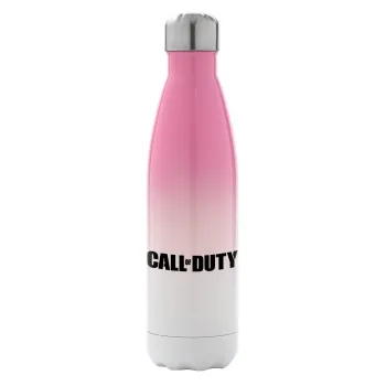 Call of Duty, Metal mug thermos Pink/White (Stainless steel), double wall, 500ml