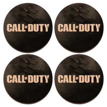 Call of Duty, ΣΕΤ x4 Σουβέρ ξύλινα στρογγυλά plywood (9cm)