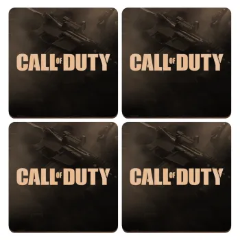 Call of Duty, ΣΕΤ x4 Σουβέρ ξύλινα τετράγωνα plywood (9cm)