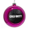 Purple Christmas tree ornament bauble 8cm