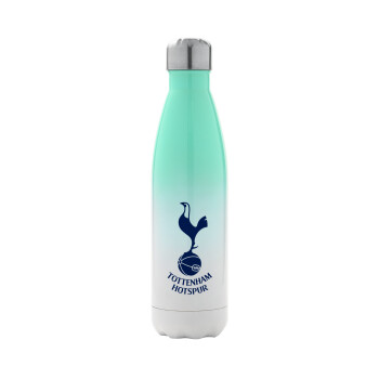 Tottenham Hotspur, Μεταλλικό παγούρι θερμός Πράσινο/Λευκό (Stainless steel), διπλού τοιχώματος, 500ml