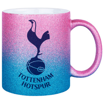 Tottenham Hotspur, Κούπα Χρυσή/Μπλε Glitter, κεραμική, 330ml