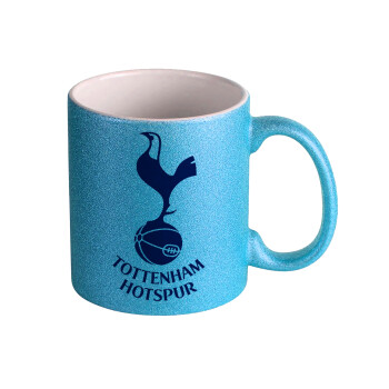 Tottenham Hotspur, Κούπα Σιέλ Glitter που γυαλίζει, κεραμική, 330ml