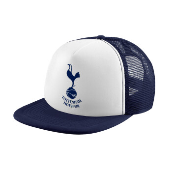 Tottenham Hotspur, Καπέλο Ενηλίκων Soft Trucker με Δίχτυ Dark Blue/White (POLYESTER, ΕΝΗΛΙΚΩΝ, UNISEX, ONE SIZE)