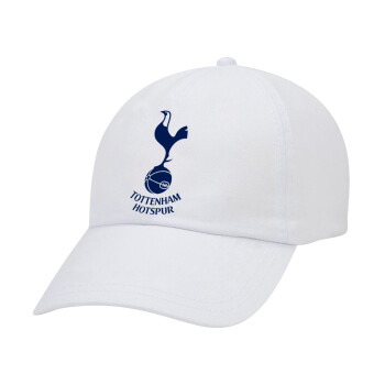 Tottenham Hotspur, Καπέλο Ενηλίκων Baseball Λευκό 5-φύλλο (POLYESTER, ΕΝΗΛΙΚΩΝ, UNISEX, ONE SIZE)
