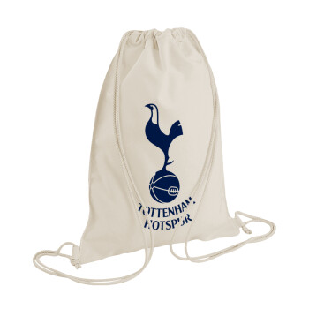 Tottenham Hotspur, Τσάντα πλάτης πουγκί GYMBAG natural (28x40cm)