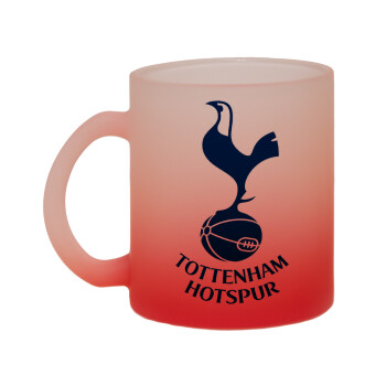 Tottenham Hotspur, Κούπα γυάλινη δίχρωμη με βάση το κόκκινο ματ, 330ml