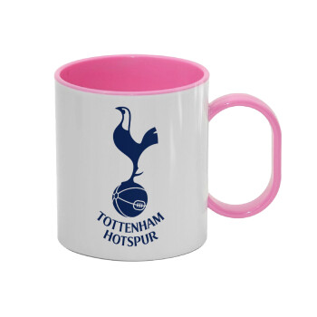 Tottenham Hotspur, Κούπα (πλαστική) (BPA-FREE) Polymer Ροζ για παιδιά, 330ml