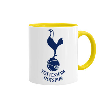 Tottenham Hotspur, Κούπα χρωματιστή κίτρινη, κεραμική, 330ml