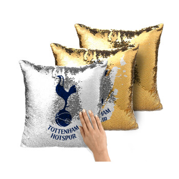 Tottenham Hotspur, Μαξιλάρι καναπέ Μαγικό Χρυσό με πούλιες 40x40cm περιέχεται το γέμισμα