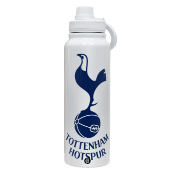 Tottenham Hotspur, 1L Stainless Steel Thermal Bottle with Phone Holder & Double Wall Insulation