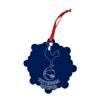 Tottenham Hotspur, Christmas ornament snowflake wooden 7.5cm