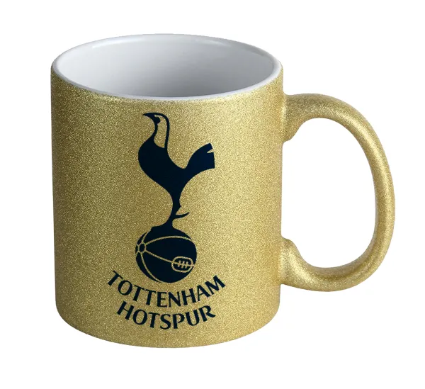 Tottenham Hotspur — Κούπα Χρυσή Glitter που γυαλίζει, κεραμική, 330ml