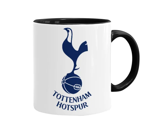 Tottenham Hotspur — Κούπα χρωματιστή μαύρη, κεραμική, 330ml