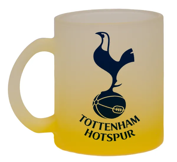 Tottenham Hotspur — Κούπα γυάλινη δίχρωμη με βάση το κίτρινο ματ, 330ml