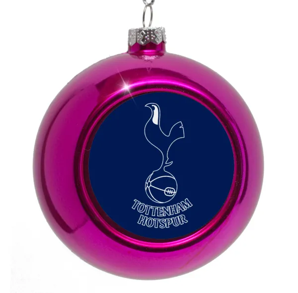 Tottenham Hotspur — Στολίδι Χριστουγεννιάτικη μπάλα δένδρου Μωβ 8cm
