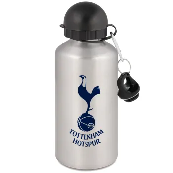 Tottenham Hotspur, Μεταλλικό παγούρι νερού, Ασημένιο, αλουμινίου 500ml