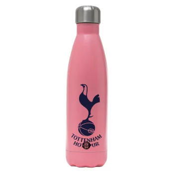 Tottenham Hotspur, Metal mug thermos Pink Mat (Stainless steel), double wall, 500ml