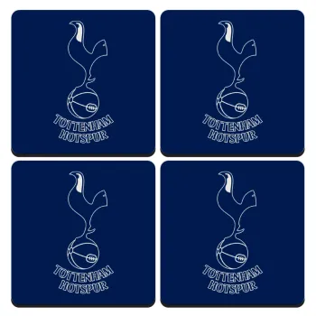 Tottenham Hotspur, ΣΕΤ 4 Σουβέρ ξύλινα τετράγωνα (9cm)