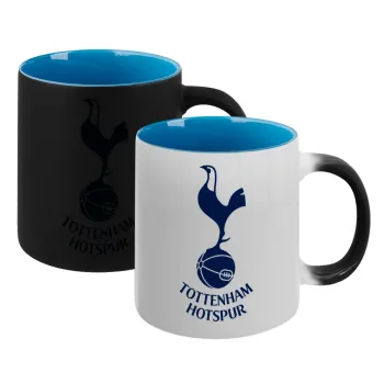 Tottenham Hotspur, Κούπα Μαγική εσωτερικό μπλε, κεραμική 330ml που αλλάζει χρώμα με το ζεστό ρόφημα