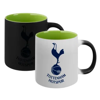Tottenham Hotspur, Κούπα Μαγική εσωτερικό πράσινο, κεραμική 330ml που αλλάζει χρώμα με το ζεστό ρόφημα