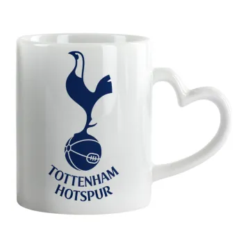 Tottenham Hotspur, Mug heart handle, ceramic, 330ml