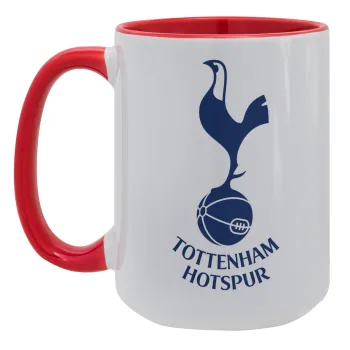 Tottenham Hotspur, Κούπα Mega 15oz, κεραμική Κόκκινη, 450ml